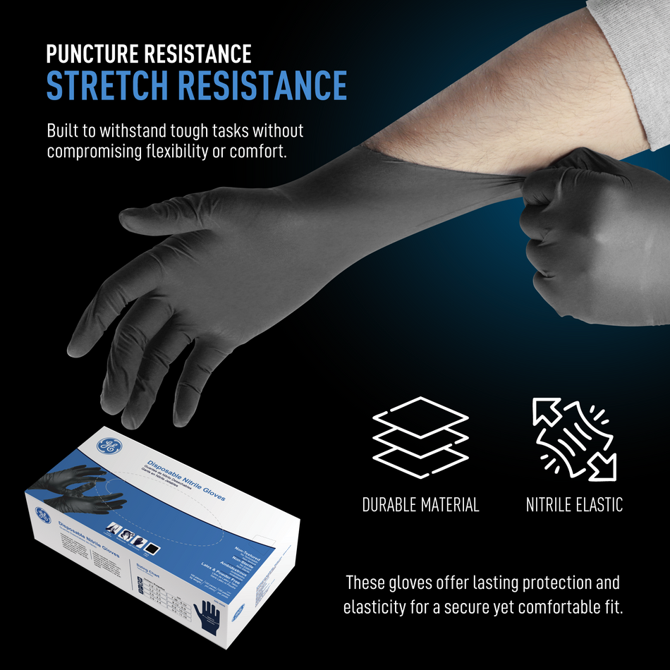4 Mil Nitrile Gloves | Textured, Touch Screen Compatible | GG601