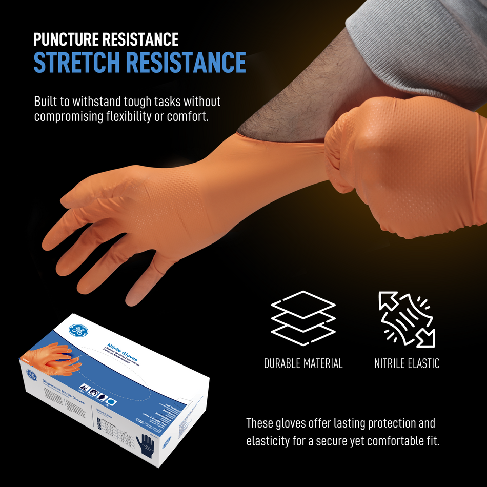 Nitrile Gloves | 8 Mil Heavy Duty & Touch Screen | GG622