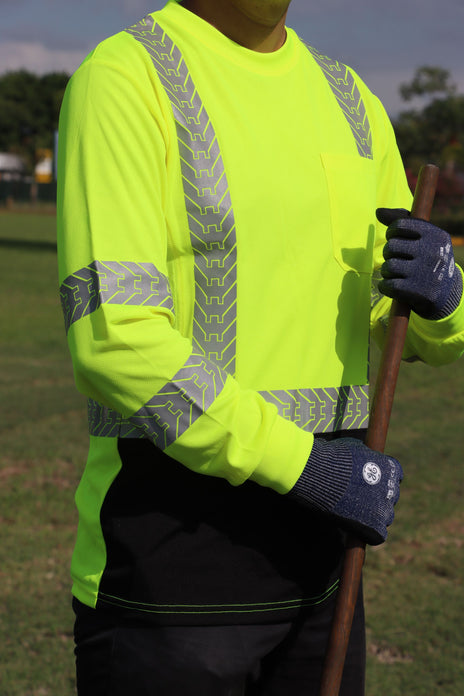Hi Vis Safety T-Shirts-pushup