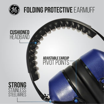 26 db | Folding Earmuff — GE PPE GM451, 26 dB NRR | GM451