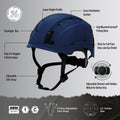 blue | Vented Safety Helmet GH400B |  ANSI Type 1, Class C