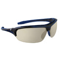 black/indigo, I/O Mirror Anti-Fog | side angle view of protective eyewear | 09 Series - Safety Glasses | GE109BAF