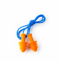 1 pack | flat lay showing corded earplugs pair | Christmas Tree Shaped Earplugs | GP440