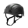 carbon black, Vented | three-quarter view showing carbon fiber construction | Safety Helmet | Type 2, Vented with Koroyd® | GH500CB