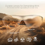 gray, Clear Anti-Scratch | 03 Series - Frameless Safety Glasses | GE203C