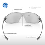 gray | Smoke Anti-Fog | Safety Glasses | Frameless Anti-Fog/Anti-Scratch