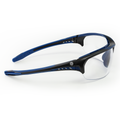 black/indigo, Clear Anti-Fog | three-quarter view showing lens and arms | 09 Series - Safety Glasses | GE109CAF