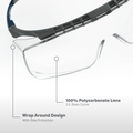 Clear Anti-Scratch | GE112C | Safety Glasses Over The Glass | ANSI Z87.1 Compliant