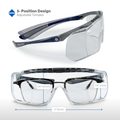 Clear Anti-Scratch | GE112C | Safety Glasses Over The Glass | ANSI Z87.1 Compliant
