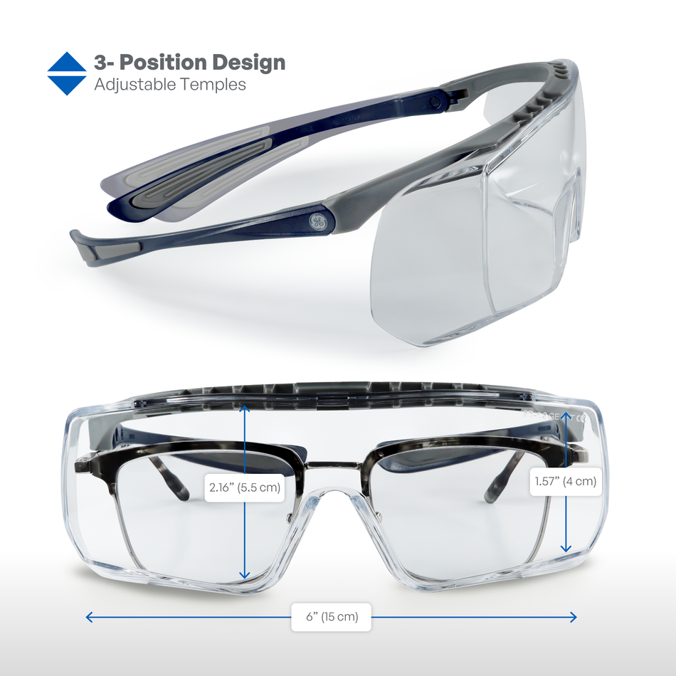 GE112C | Safety Glasses Over The Glass | ANSI Z87.1 Compliant