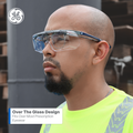 Clear Anti-Scratch | GE112C | Safety Glasses Over The Glass | ANSI Z87.1 Compliant