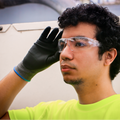 clear, Clear Anti-Scratch | GE PPE 14 Series Frameless Safety Glasses | ANSI Z87.1 | GE114C