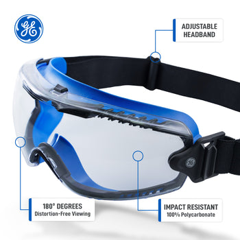 Safety Goggles | Anti-Fog, Indirect Ventilation | GE149CAF