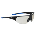 black/blue, I/O Mirror Anti-Fog | right side angle of sporty frames | GE Safety Glasses 06 Series | Sporty Half-Frame ANSI Z87.1 | GE106MAF