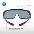 Smoke Anti-Scratch | GE212S | Safety Glasses Over The Glass | ANSI Z87.1 Compliant