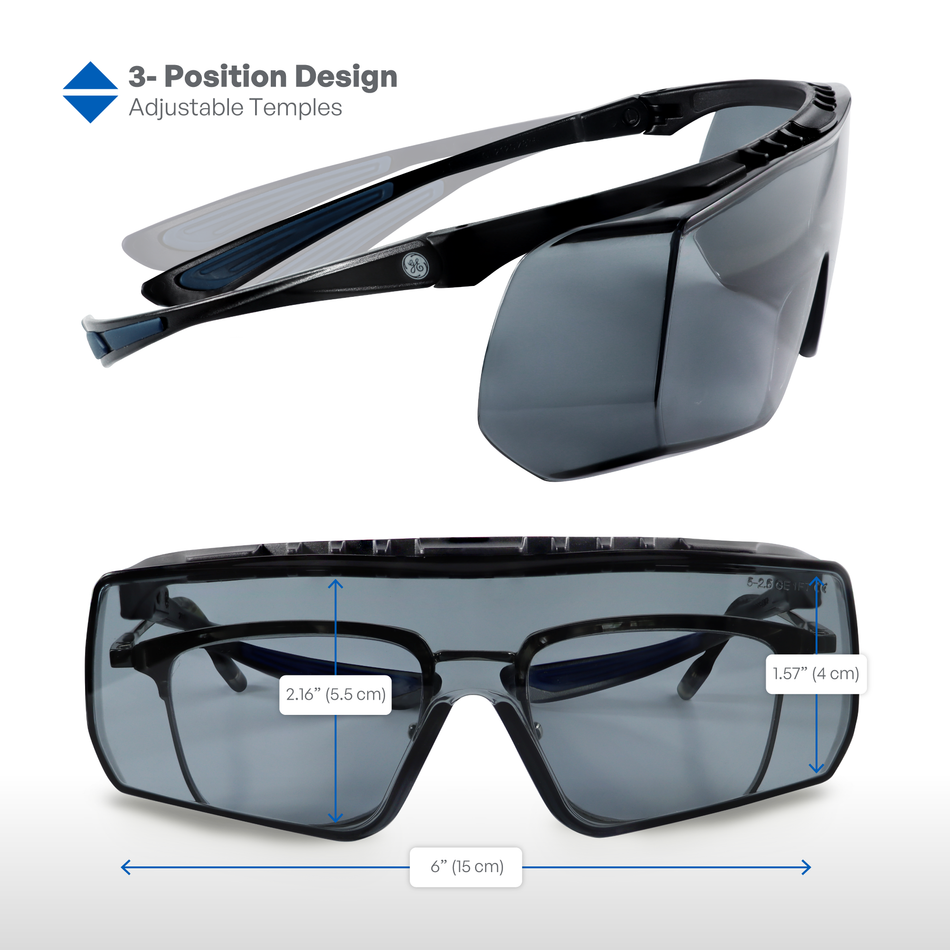 GE212S | Safety Glasses Over The Glass | ANSI Z87.1 Compliant
