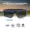 Smoke Anti-Scratch | GE212S | Safety Glasses Over The Glass | ANSI Z87.1 Compliant