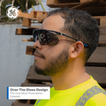 Smoke Anti-Scratch | GE212S | Safety Glasses Over The Glass | ANSI Z87.1 Compliant