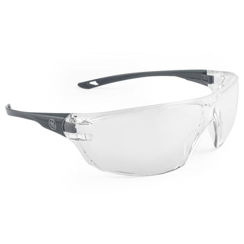 Gray, Clear Anti-Scratch, GE203C - Frameless Safety Glasses