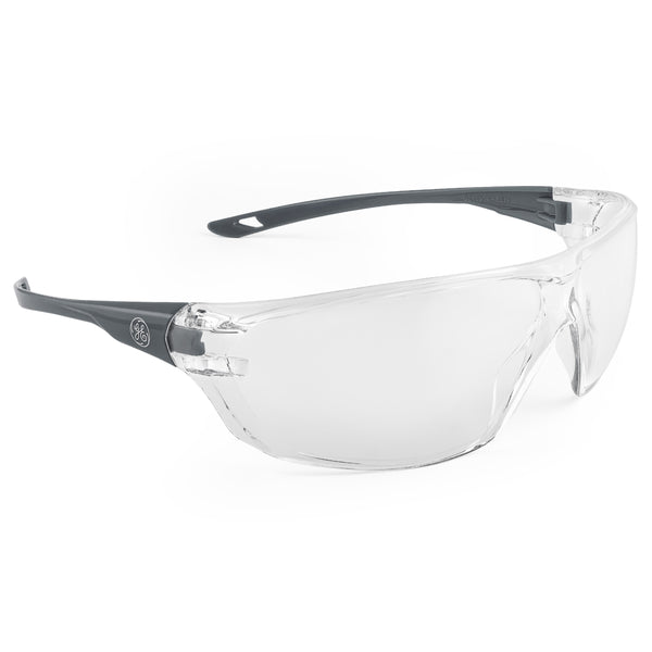 Gray, Clear Anti-Scratch, GE203C - Frameless Safety Glasses