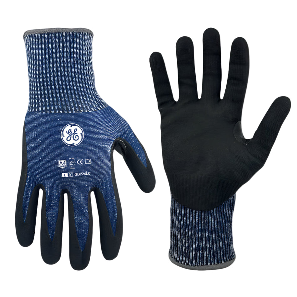 L | Micro Foam Nitrile Dipped Gloves | ANSI Cut Level 4