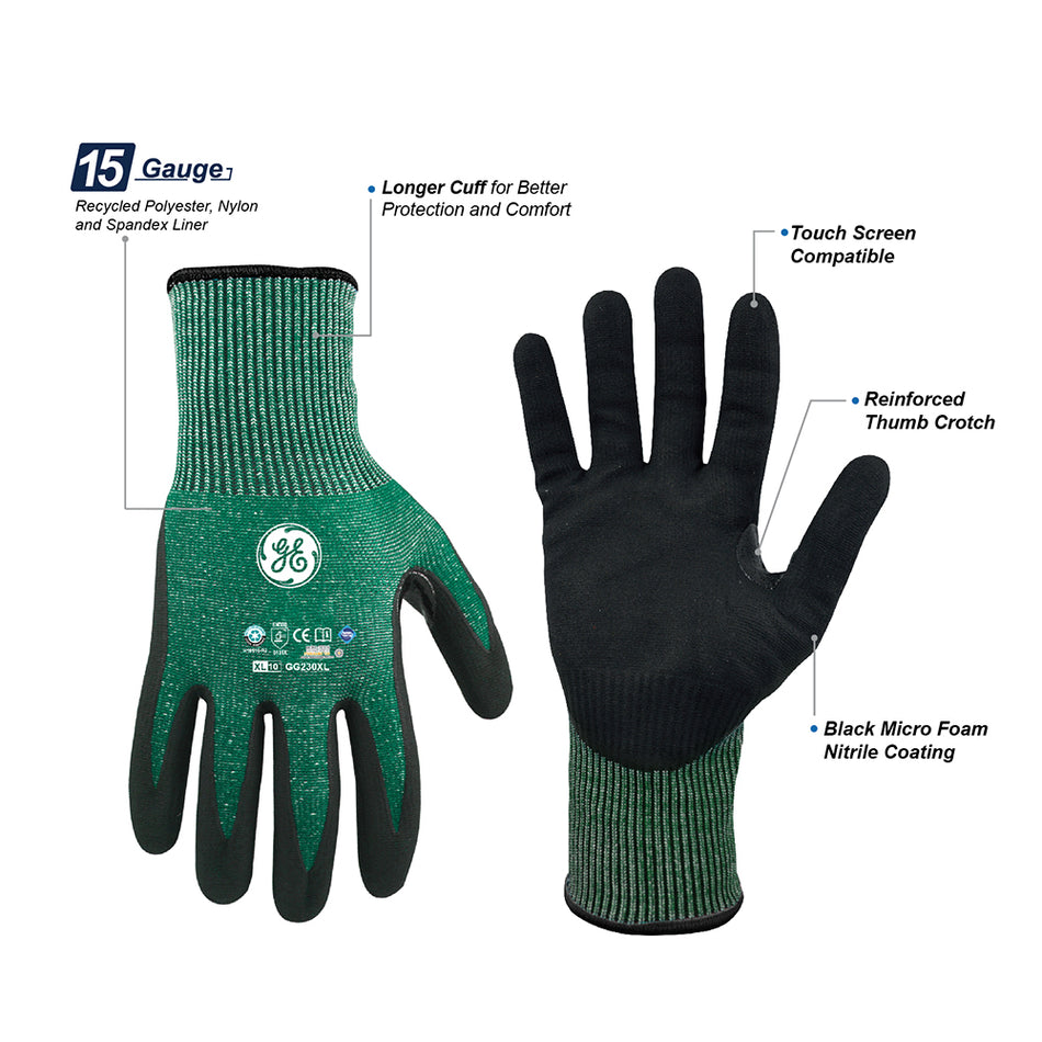 all-show | Recycled Gloves | Micro Foam Nitrile, Touch Screen