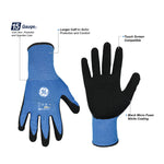all-show | Foam Nitrile Dipped Gloves | 15 Gauge, Touch Screen