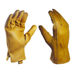 Cow Grain Leather Driver Gloves | Water Resistant A-Grade
