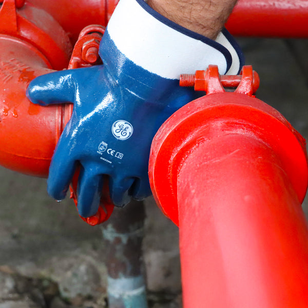 Fully Dipped Nitrile Gloves | 10 Gauge, EN388 Certified