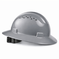 gray | Full Brim Vented Hard Hat with 4-Point Ratchet Suspension – Type 1 Class C | GH32G