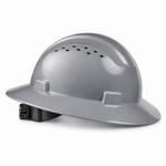 gray | Full Brim Vented Hard Hat with 4-Point Ratchet Suspension – Type 1 Class C | GH32G
