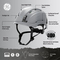 gray | Vented Safety Helmet GH400G |  ANSI Type 1, Class C