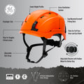 orange | Vented Safety Helmet GH400O |  ANSI Type 1, Class C