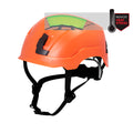 orange, Vented | front view showing ventilation features highlighted | Safety Helmet | Type 2, Vented with Koroyd® | GH500O