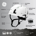 white | Vented Safety Helmet GH400W |  ANSI Type 1, Class C