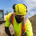 yellow | Vented Safety Helmet GH400Y |  ANSI Type 1, Class C