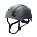 gray, Vented | three-quarter view showing ventilation straps | Safety Helmet | Type 2, Vented with Koroyd® | GH500G