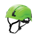 green, Vented | three-quarter front view with straps visible | Safety Helmet | Type 2, Vented with Koroyd® | GH500GN