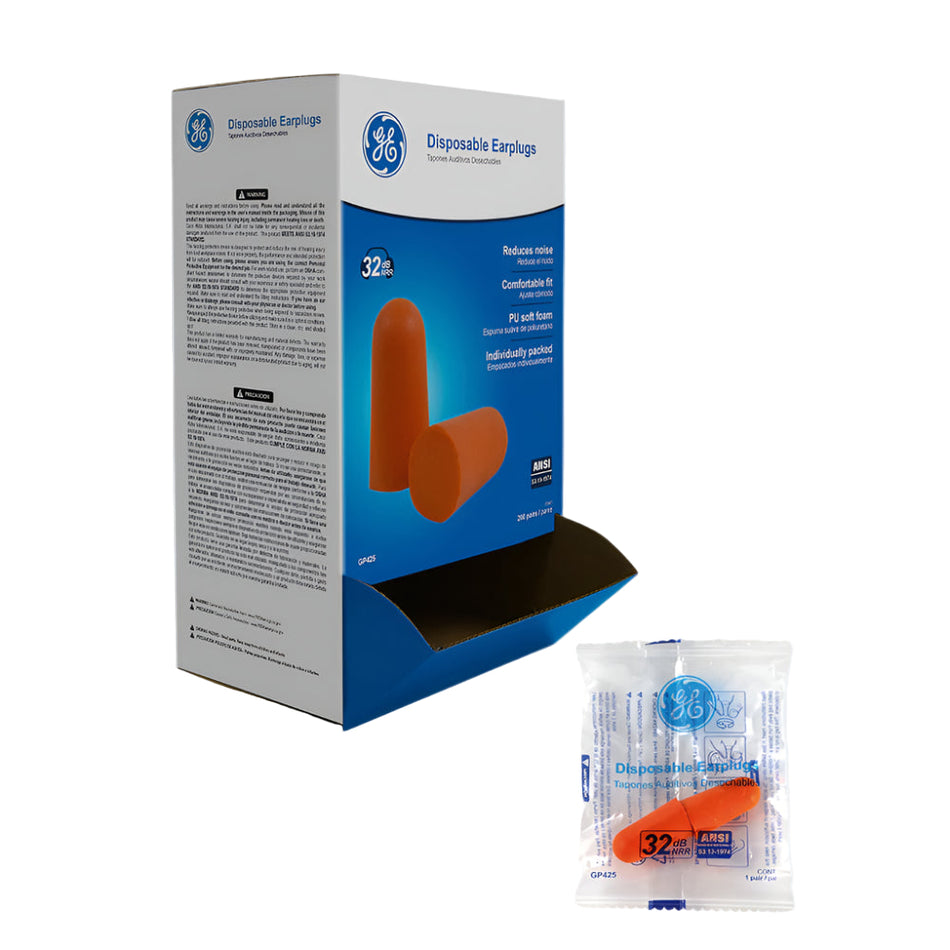 Bullet Shaped Earplugs | 32 NRR Dielectric | GP425