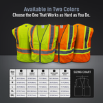 Green | Safety Vest | ANSI Class 2 High Visibility