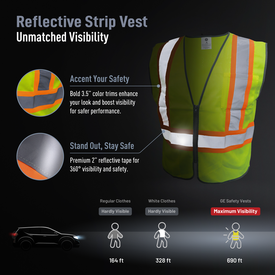 Green | Safety Vest | ANSI Class 2 High Visibility
