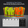 green | Surveyor Vest | Class 2 ANSI 107-2020