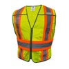 Green | Safety Vest | 5-Point Breakaway, Class 2, ANSI 107-2020