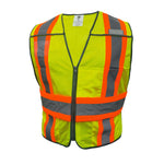 Green | Safety Vest | 5-Point Breakaway, Class 2, ANSI 107-2020