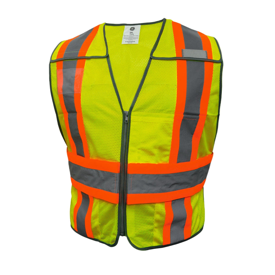 Green | Safety Vest | 5-Point Breakaway, Class 2, ANSI 107-2020
