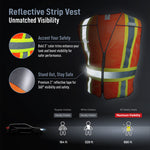 all-show | Safety Vest | 5-Point Breakaway, Class 2, ANSI 107-2020