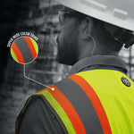 all-show | Safety Vest | 5-Point Breakaway, Class 2, ANSI 107-2020