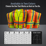all-show | Safety Vest | 5-Point Breakaway, Class 2, ANSI 107-2020