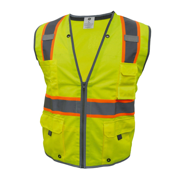 Heavy Duty Engineer Vest with Contrasting Trims