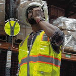 Heavy Duty Engineer Safety Vest | ANSI Class 2, 8 Pockets